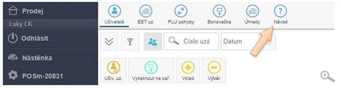 Rychlá pomoc - odkaz pro danou část aplikace Rychlá pomoc - odkaz pro danou část aplikace