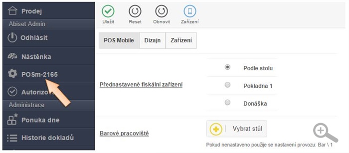 Nastavenie zariadení v menu iKelp POS Mobile Nastavenie zariadení v menu iKelp POS Mobile