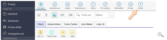 Rýchla pomoc - odkaz na návod pre danú časť aplikácie Rýchla pomoc - odkaz na návod pre danú časť aplikácie