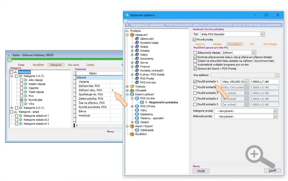 Nastaveni cisla vahy pro prijem hodnoty z vahy