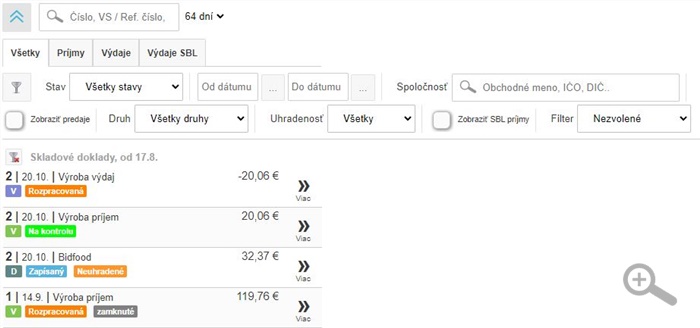 Rozšírený filter a zoznam dokladov v aplikácii iKelp POS Mobile Rozšírený filter a zoznam dokladov v aplikácii iKelp POS Mobile