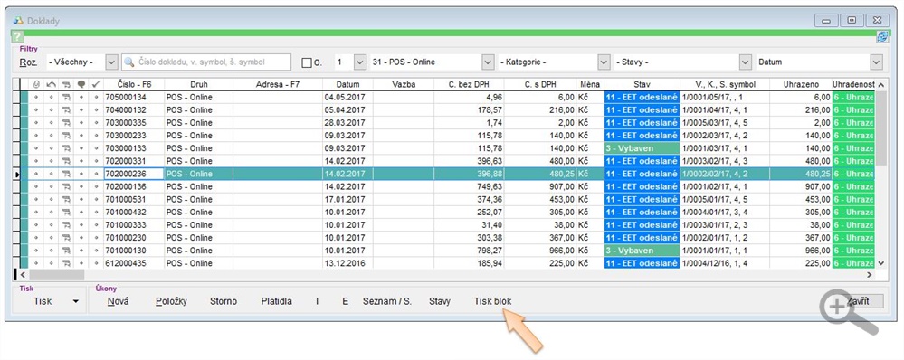 Opětovn&eacute; odesl&aacute;n&iacute; dokladu na tisk&aacute;rnu