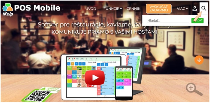 Vyhľadávanie na stránke Vyhľadávanie na stránke