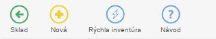 Zoznam &uacute;konov, ktor&eacute; je možn&eacute; v zoznam invent&uacute;r vykonať