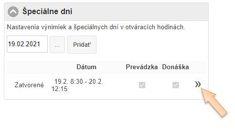 Zoznam špeciálnych dní Zoznam špeciálnych dní